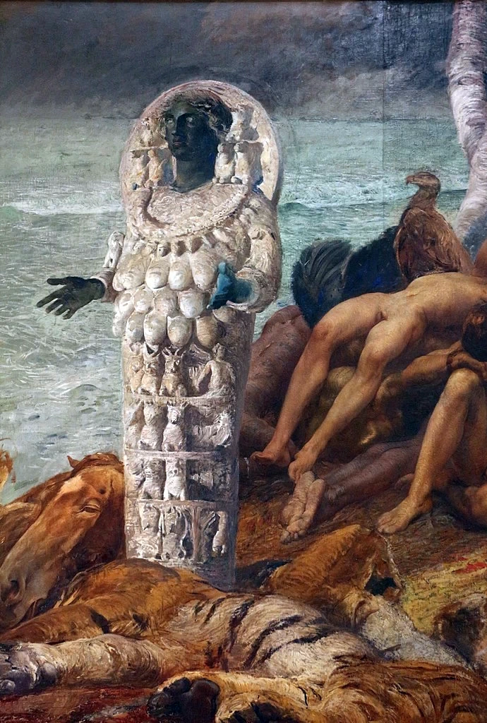 Diana di Efeso e gli schiavi - Galleria Nazionale d'Arte Moderna e Contemporanea, Roma, dettaglio